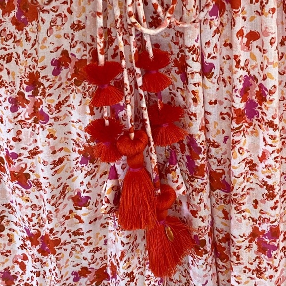 Poupette St Barth Mya Ruffled Patterned Dr… - Picture 4 of 7